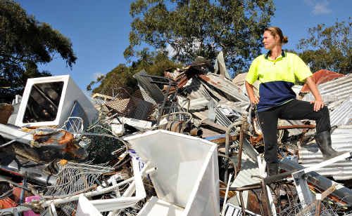 “Tip Chick” Jessica Milne says council should explain its decision to terminate her contract as the popular manager of its Tin Can Bay rubbish tip. “Tip Chick” Jessica Milne says council should explain its decision to terminate her contract as the popular manager of its Tin Can Bay rubbish tip.